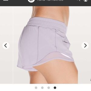 Lululemon Lilac Hotty Hot shorts
